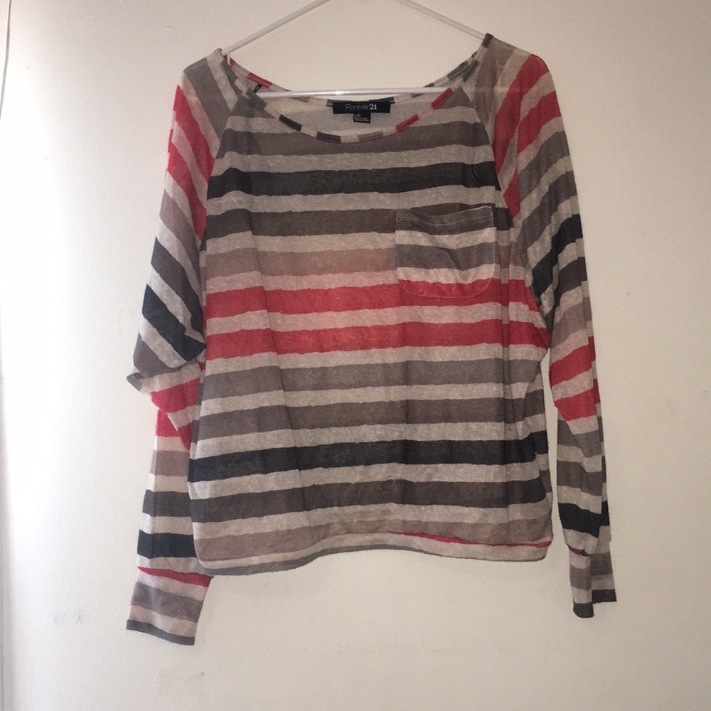 Striped forever 21 thin sweater